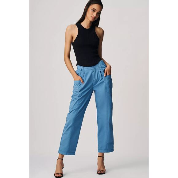 Pilcro Ruched Crop Utility Pants - New 30 Waist - Picture 1 of 6